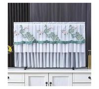 GSJNHY Coperture Protettive per Televisori Lace TV Cover Desktop Wall Mounted LCD Turn On The Simple Hanging For Household Use Without Removing It(Dark Grey,175 x Height 110cm)
