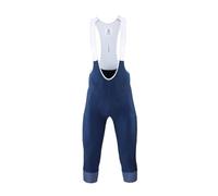 GSJNHY Salopette da Ciclismo Pantaloncini da Ciclismo da Uomo a 3/4 Pantaloncini Blu/Nero/Grigio con Bretelle da Bicicletta per Ciclismo su Strada (Color : Blue, Size : M)