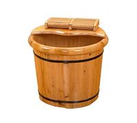 GSKDBCC Vasca per i Piedi in Legno, Vasca per i Piedi in Legno massello, Vasca per pedicure, Vasca per Massaggi Spa, Vasca per pedicure, Vasca per pediluvio Domestico, massaggiatore Chaser of Light