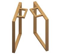 GSKDZG Gambe Per Tavolo Da Pranzo Cucina Metallo Gambe Per Mobili Altezza 70cm Larghezza 40cm 50cm 60cm 70cm 80cm Quadrato Tavolino Gambe Di Supporto 2 Pezzi (Nero Oro Argento)(Gold,60x70cm)