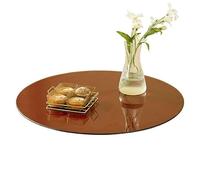 GSKFXJ Piano Da Scrivania Di Ricambio In Vetro 38 50 80cm Superficie Copri Tavolo Rotondo Per Tavolino Da Salotto, Tavolo De Piano Tondo(540mm (21.2in))