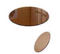 GSKFXJ Piano In Vetro Rotondo, Piano Da Scrivania In Vetro Temperato Per Sala Da Pranzo, Pianos Di Ricambio Spessore 6 Mm, Facile Da Pulire(950mm(37.4in))