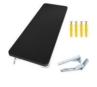 GSKFXJ Tavolo Pieghevole A Parete In Legno Invisibile, Tavolo Pieghevole Salvaspazio A Galleggiante, Scaffale A Muro Per Piccoli Spazi(Black,70x30cm/28x12in)