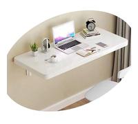 GSKFXJ Tavolo Pieghevole Galleggiante Per Cucina, Scaffale A Muro Richiudibile Invisibile, Tavolo Pieghevole A Parete In Legno, Tavolino Da Caffè Ribalta(White,90x30cm/35x12in)