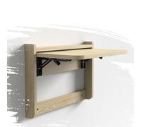 GSKFXJ Tavolo Richiudibile A Muro Invisibile, Tavolo Pieghevole A Parete Salvaspazio, Scrivania Ribalta Porta Pc Galleggiante, Tavolino Da Caffè(Maple,63.5 * 47cm/25 * 18.5in)