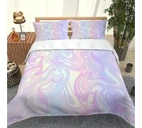 GSKOQD Set Di Biancheria Da Letto Matrimoniale In Microfibra 3 Pezzi, Motivo Modelli Colorati E Fantastici 3D, Copripiumino Matrimoniale Natalizio 240X220Cm Con 2 Federe, Per Bambini E Adulti, Anal