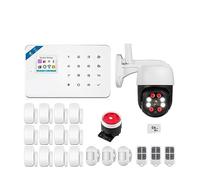 GSM Allarme W181 di allarme Unità centrale Tuya Smart Wireless Sensore porta antifurto,Controllo completo dell'allarme(KIT 3)