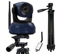 Gsou Webcam wireless, videocamera HD 1080P per videochiamate e streaming Plug and Play, telecamera regolabile per PC, Mac/Laptop/funziona con zoom, incontri, Skype, team (con supporto per treppiede)