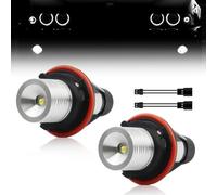 GSOWO 2 pezzi 6000 K 10 W Halo Marker Ring for E39 E53 E60 E61 E63 E64 E65 E66 E87, [Durevole ed efficiente] Can-bus di alta qualità senza errori