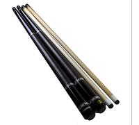 GSP 1pice / Pool Stick Big Head Snooker palo in Acero Asta da Biliardo Americano Nero Otto sedici Colore 1/2 Grande Testa Bastone 12,75 mm (Set Regalo)