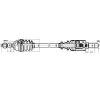 GSP 210009 Albero motore/Semiasse