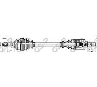 GSP 210030 Albero motore/Semiasse