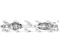 GSP 218216 Albero motore/Semiasse