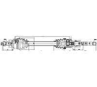 GSP 245113 Albero motore/Semiasse
