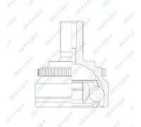 GSP Giunto Set Semiassi Per Volvo S80 I TS XY 602422