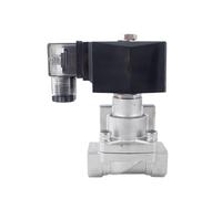 GSPZ 25bar SS304 High Temperature 2 Way Steam Solenoid Valve 3/8 G1/2" 3/4 1 Inch DC12V Orifice 15mm/20mm/25mm Normal Close(1/2",AC110V)