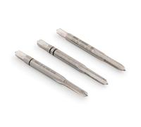 GSR Set di maschi per filettatura professionale, M2,5, HSSG, 3 pezzi, set di maschi a mano, filettatura M2,5, filettatura in miniatura, per modellismo