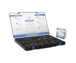 GSR Set di maschiatura a mano da 48 Pezzi | Kit di filiere e maschi | Acciaio ad alta velocità | Assortimento di elicoidi per filettare M3-M12 HSS | Filettatura interna ed esterna