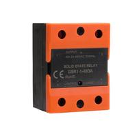 GSR1-1 Relè modulo a stato solido DC-AC DC-DC AC-AC SSR monofase 10A 25A 40A 60A 80A 100A 120A senza coperchio 1 pz(AC to AC,GSR1-1-40A)
