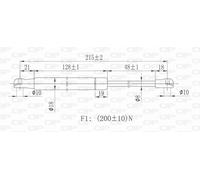 GSR6032.00 OPEN PARTS Ammortizzatore pneumatico, Cofano motore per FIAT