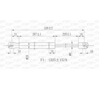 GSR6109.00 OPEN PARTS Ammortizatore pneumatico, Cofano bagagli /vano carico per