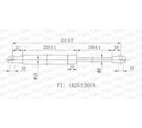 GSR6120.00 OPEN PARTS Ammortizatore pneumatico, Cofano bagagli /vano carico per