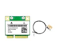 Gsrimgratoe AX210HMW WiFi Card+Antenna Accessori di Ricambio WiFi 6E Mini PCI-e AX210 802.11Ax/Ac 2.4G/5G/6Ghz BT5.2 Adattatore Wireless per Laptop