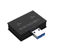 Gsrimgratoe Convertitore Adattatore Hub USB da un Doppio Caricatore Doppia Porta 2 per PC Accessori per Computer USB 2.0 Splitter Hub 2 Porte,A