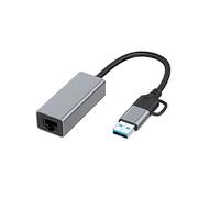 Gsrimgratoe Scheda di Rete Cablata da USB Tipo C un RJ45 Adattatore Esterno da USB 3.0 Cablato un Ethernet per PC Portatile, 1000 Mbps