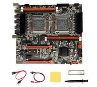 Gsrimgratoe Scheda madre doppia CPU X79 + Cavo SATA + Cavo di commutazione + Deflettore + Grasso Termico + Tampone Termico LGA2011 M.2 NVME X79 Scheda Madre