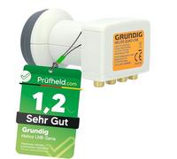 GSS Helios Quad LNB con protezione UV e protezione dalle intemperie + ausilio di sollevamento, 40 mm - 4 partecipanti - Basso consumo energetico - 4 volte - Full HD 4K LNC