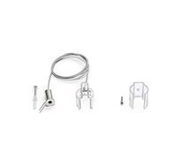 GSTC22- KIT CAVO SINGOLO CLIP PER SOSPENSIONI PER NEON FLEX 360 GRIGIO