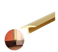 GSUNLEO Striscia di Transizione for Pavimenti in Ottone Resistente - Protezione for Bordi da 1 m for Moquette, Piastrelle, Legno e Vinile(W2cmxH0.9cm (3/4" x 3/8"))