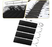 GSUNLEO Tappetini Anti-Neve for Esterni for vialetti e Scale - Rimozione di Ghiaccio e Neve con Cavo di Alimentazione - Dispositivo in Gomma Sicuro e Durevole(30x150cmx4Pcs)