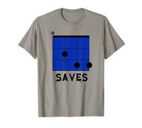 Gsus Saves - Ukulele Giocatore Blu/Nero in Metallo Pesante Maglietta