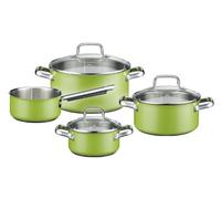 GSW 158206 Magic Color Set di 4 pentole, Colore: Verde