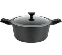 GSW 167857 Easy Click - Pentola in alluminio, plastica, vetro, silicone, 24 cm, colore: Nero