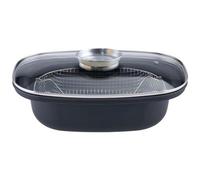 GSW - Cocotte Con Cestello E Coperchio - 40 X 25 Cm - Acciaio Al Carbonio - Tutte Le Fonti Di Calore Inclusa L'induzione - SPEDIZIONE GRATUITA