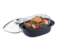 GSW Cocotte con cestello e coperchio - 40 x 25 cm - Acciaio al carbonio - Tutte le fonti di calore inclusa linduzione