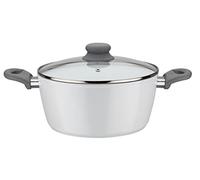 GSW Con coperchio in vetro Fiona, 20 cm, bianco