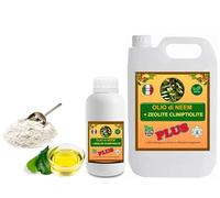 GSW© Olio di NEEM PLUS Potenziato con Zeolite e Chabasite Biologico Olio di Neem Solubile Ottimo su Orto e Giardino, 100% Naturale No OGM Atossico per Piante, Animali, Persone, Ambiente (5 Litri PLUS)