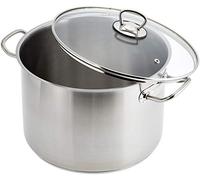 GSW Stahlwaren GmbH Jumbo pentola, Argento/Trasparente, 26 x 18 cm, 10 Litri