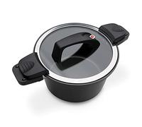 GSW Stahlwaren GmbH pentola, a Risparmio energetico, 24 x 16 cm, Alluminio, Black, 6 Litri