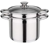 GSW Stahlwaren GmbH vaporiera in Acciaio Inox con Inserto, Acciaio Inossidabile, Silver, 22 cm