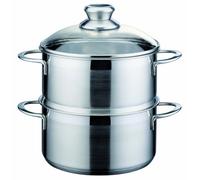 GSW Vaporiera in Acciaio Inox con Inserto, 20 cm, Inossidabile, Argento