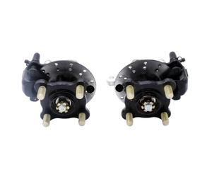 GSwReJ 1 Set Mandrini a snodo con Montante dello sterzo con Pinza Freno M14 * 4 Stud da 100 mm Mozzi Ruota a Disco da 130 mm compatibili con passeggini Go Kart e Quad