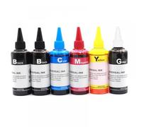 GSwReJ Kit di ricarica 'inchiostro da 100 ml universale compatibile con PGI-750 CLI-751 450 451 550 150 151 270 670 870 520 521 525 725 625(6pcs-CMYKK G Dye ink)