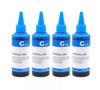 GSwReJ Kit di ricarica 'inchiostro da 100 ml universale compatibile con PGI-750 CLI-751 450 451 550 150 151 270 670 870 520 521 525 725 625(4pcs-Cyan Dye ink)