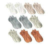 GSXLZ Corti Invisibili Calze 10 Pairs Men's Invisible Ankle Socks Solid Color Casual Mesh Male Comfortable Breathable Soft Short Sock(Color 3)