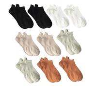 GSXLZ Corti Invisibili Calze 10 Pairs Men's Invisible Ankle Socks Solid Color Casual Mesh Male Comfortable Breathable Soft Short Sock(Color 5)